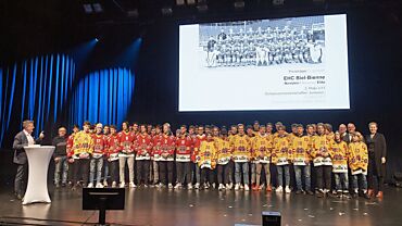 EHC Biel Elite an der Zeremonie Biel-Bienne Talents