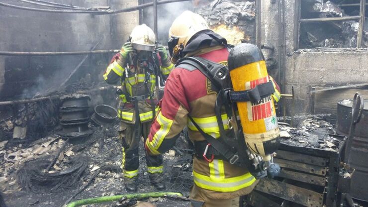 Sapeurs-pompiers professionnels de Bienne : incendie