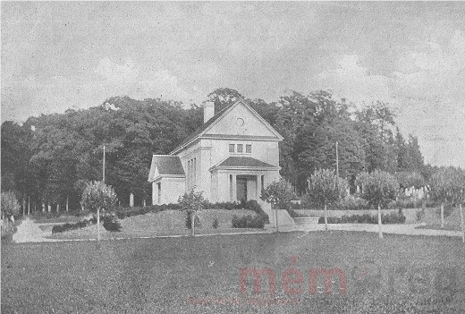 Auf dem Bild ist das Krematorium in Jahre 1912 zu sehen.